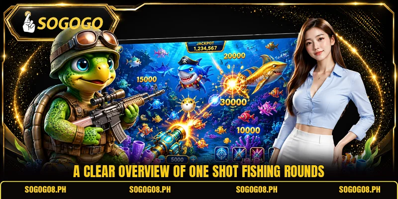 A clear overview of One Shot Fishing rounds