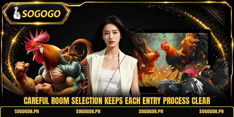 Careful room selection keeps each entry process clear