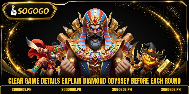 Clear game details explain Diamond Odyssey before each round