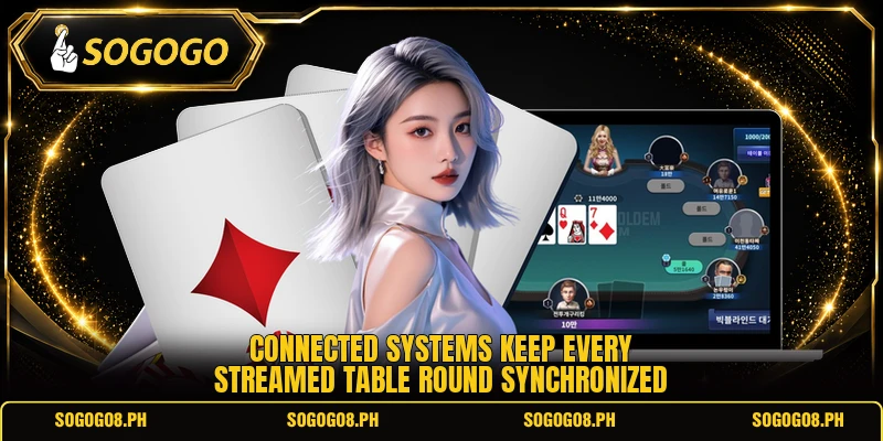 Connected systems keep every streamed table round synchronized