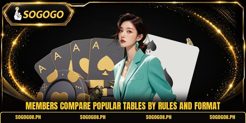 Members compare popular tables by rules and format