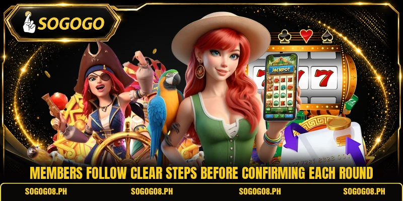 Members follow clear steps before confirming each round