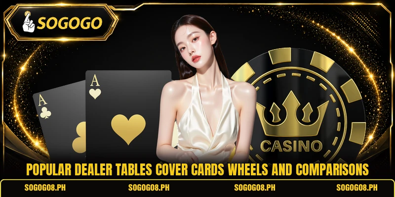 Popular dealer tables cover cards wheels and comparisons