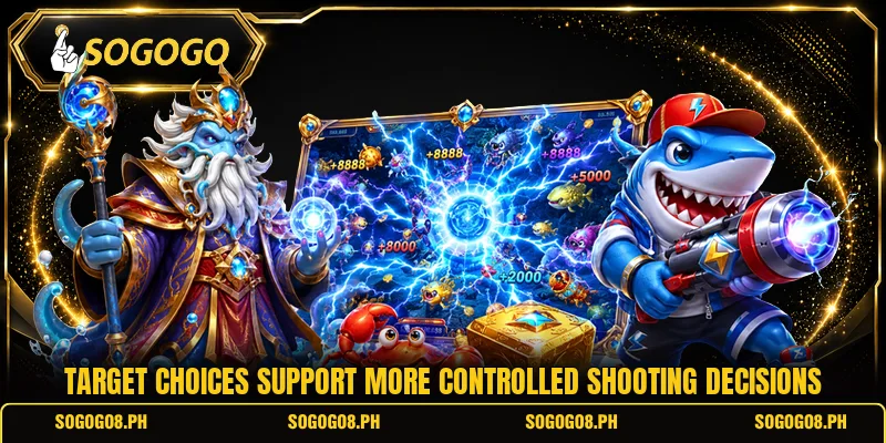 Target choices support more controlled shooting decisions
