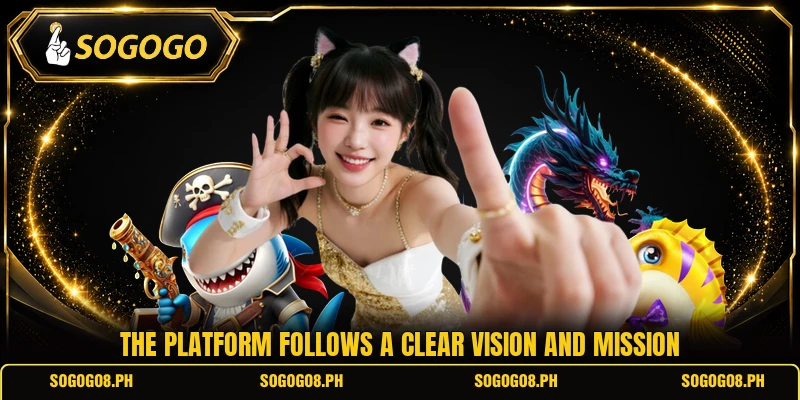 The platform follows a clear vision and mission The platform follows a clear vision and mission