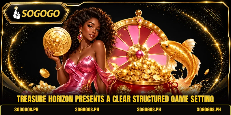 Treasure Horizon presents a clear structured game setting